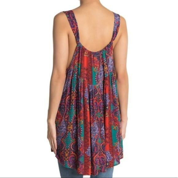 Free People Count Me In Trapeze Tunic Tank Top‎ NWT Size XS - Picture 2 of 6